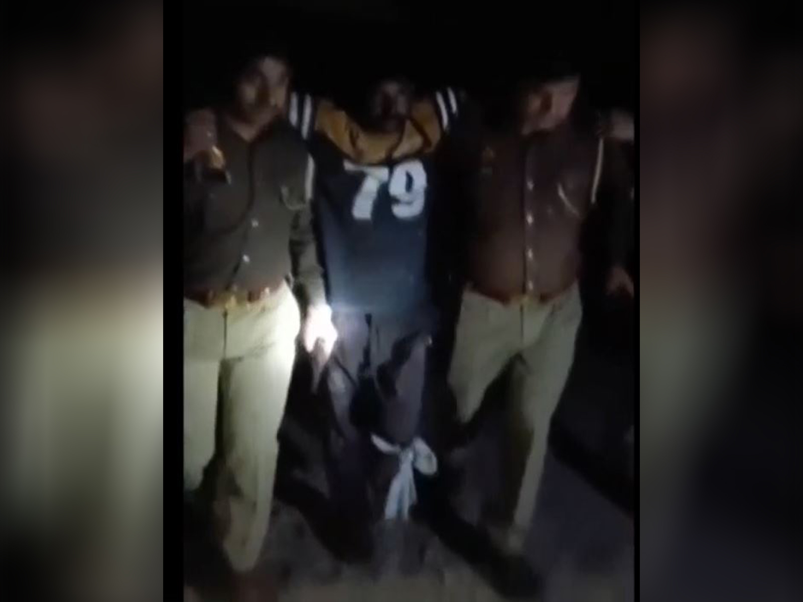 Injured miscreant after encounter (Photo/Police Media Cell)