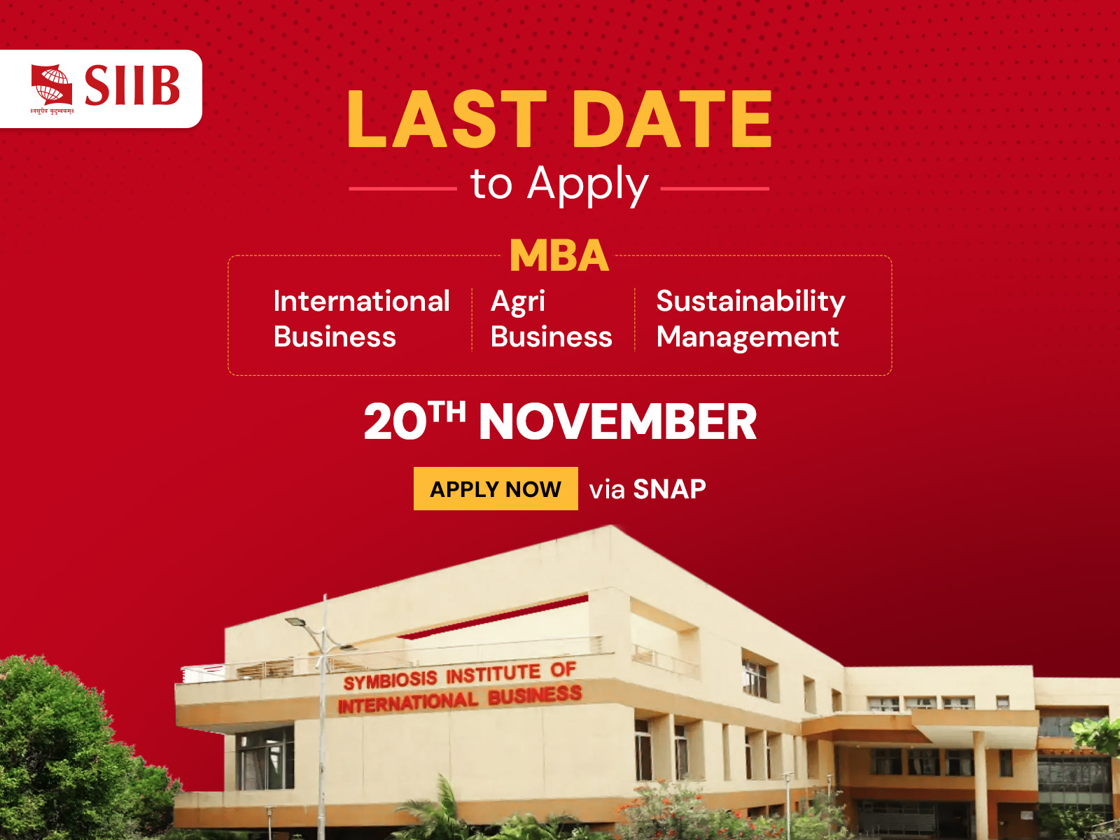 Last Chance to Apply: SIIB Admissions Closing Soon Through SNAP 2025