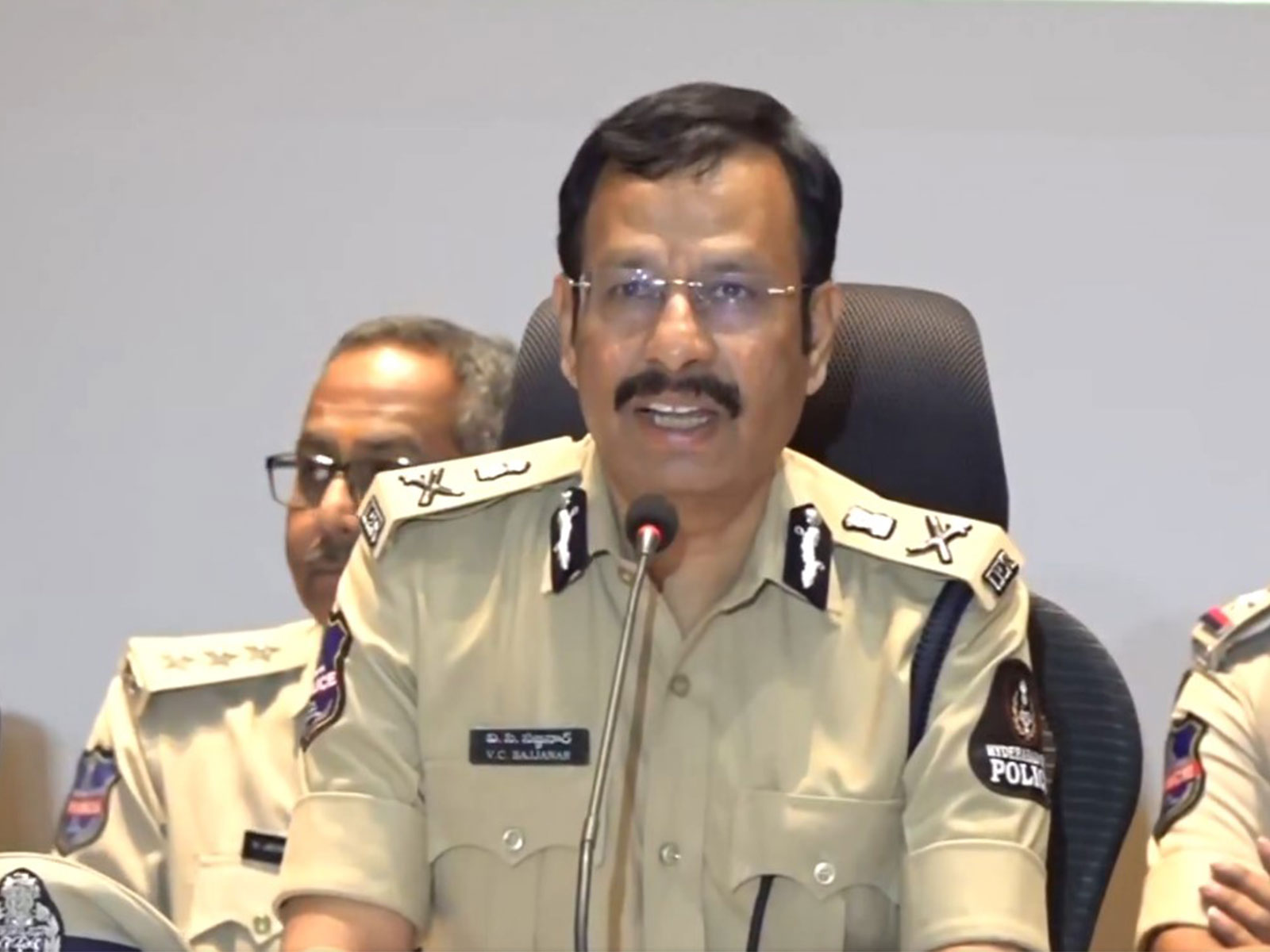 Hyderabad Police Commissioner VC Sajjanar (Photo/ANI)
