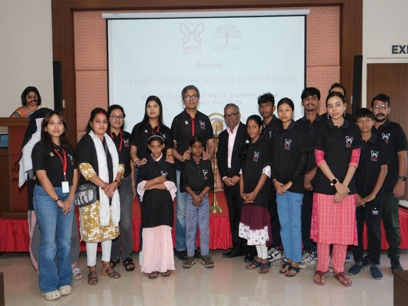 Metta (Dana) Foundation Partners with Jagriti Dham for a Special World Diabetes Day Celebration