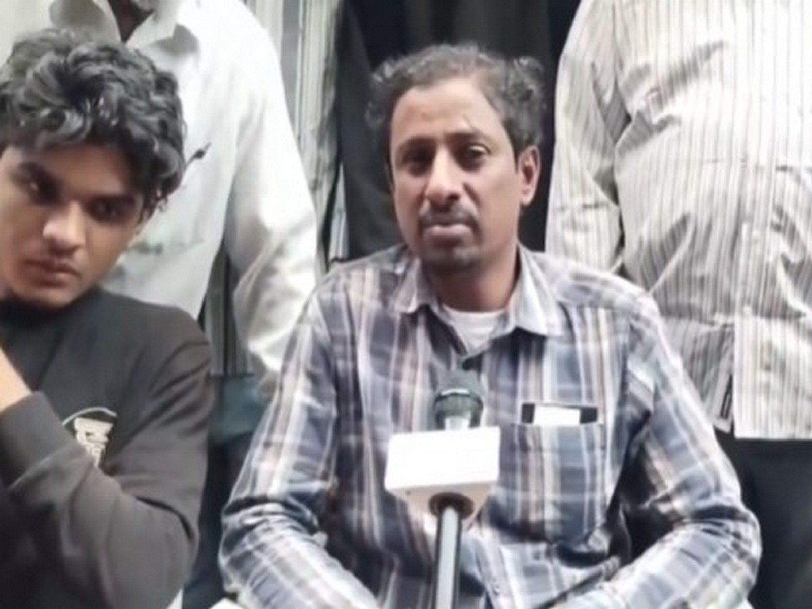 A family member of the victims of the Saudi Arabia bus accident, Muhammad Mansuf (Photo/ANI)