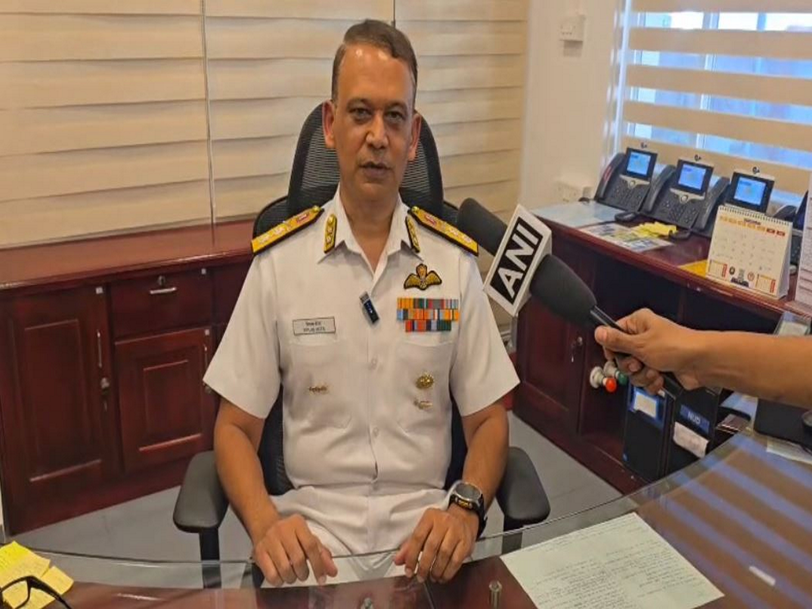 Rear Admiral Biplab Hota, Chief of Staff, Andaman & Nicobar Command (Photo/ANI)