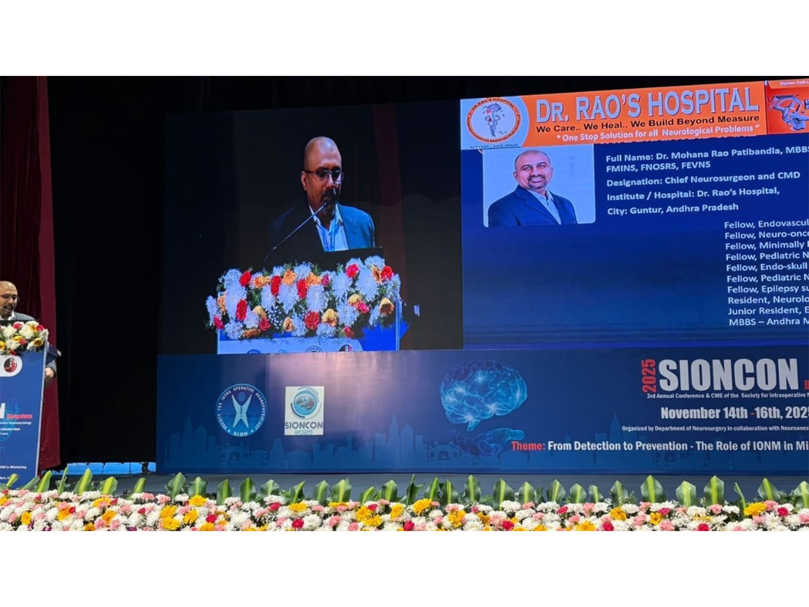 Dr. Mohana Rao Unveils India's Largest 1008-Case IONM Study at SIONCON 2025