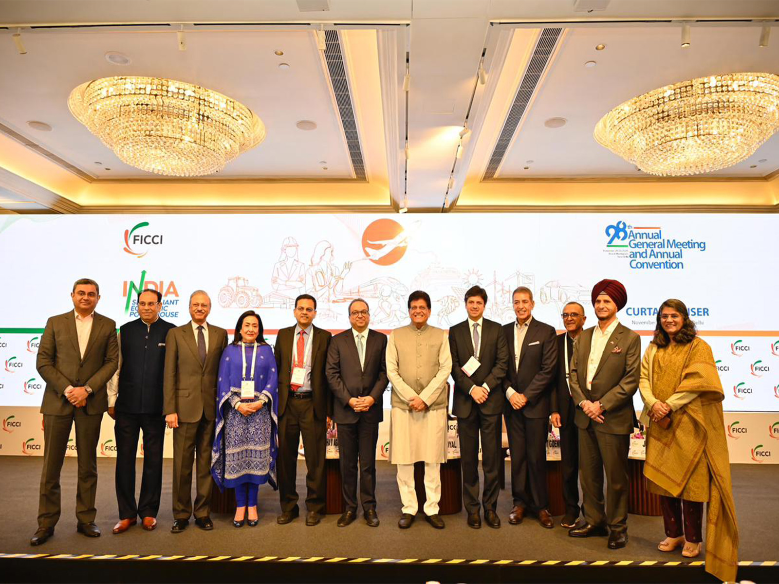 Curtain Raiser of the 98th AGM and Annual Convention of FICCI, New Delhi (Image: X/@PiyushGoyalOffc)