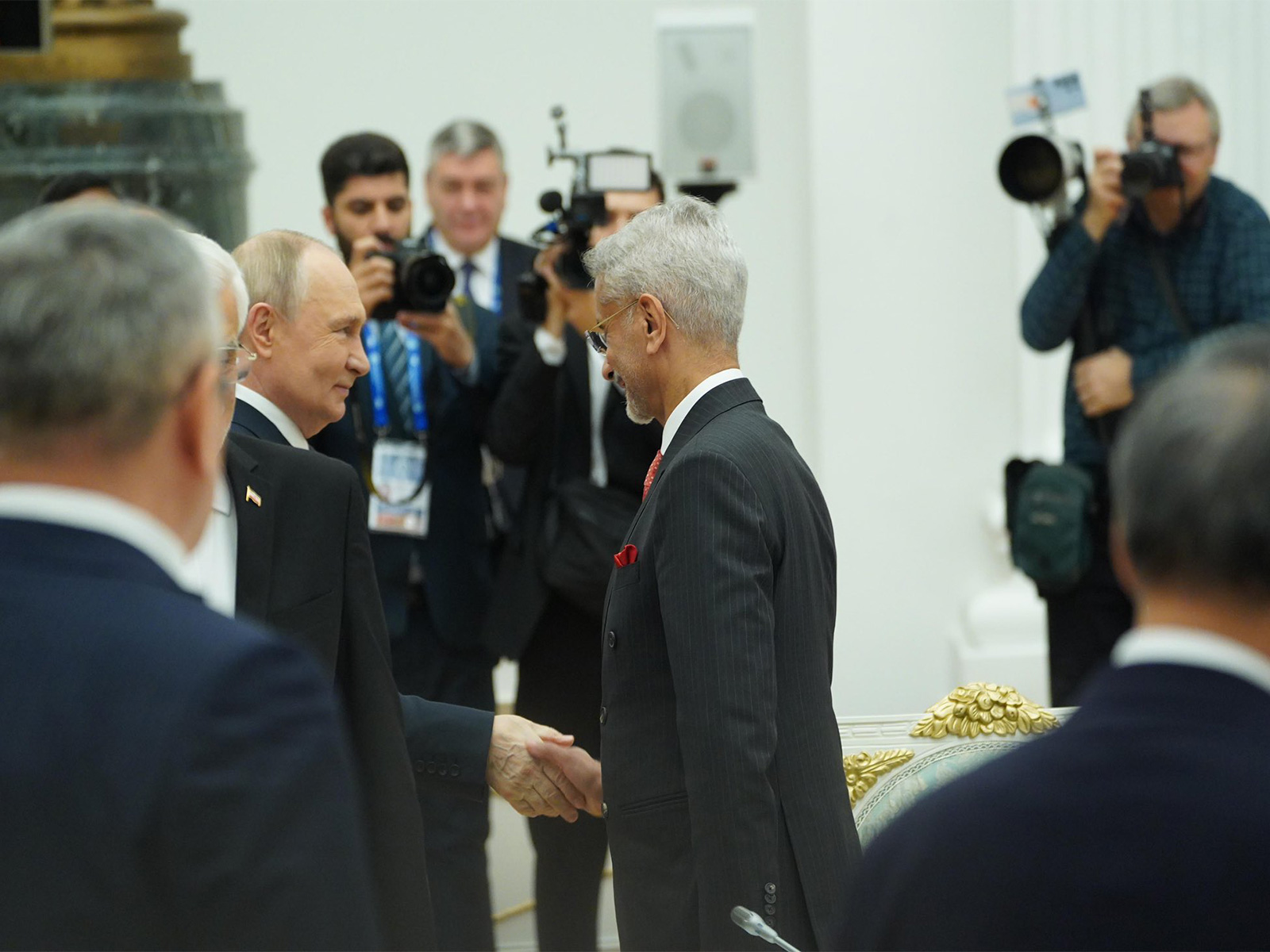 External Affairs Minister S Jaishankar met Russian President Vladimir Putin (Photo/X@DrSJaishankar)