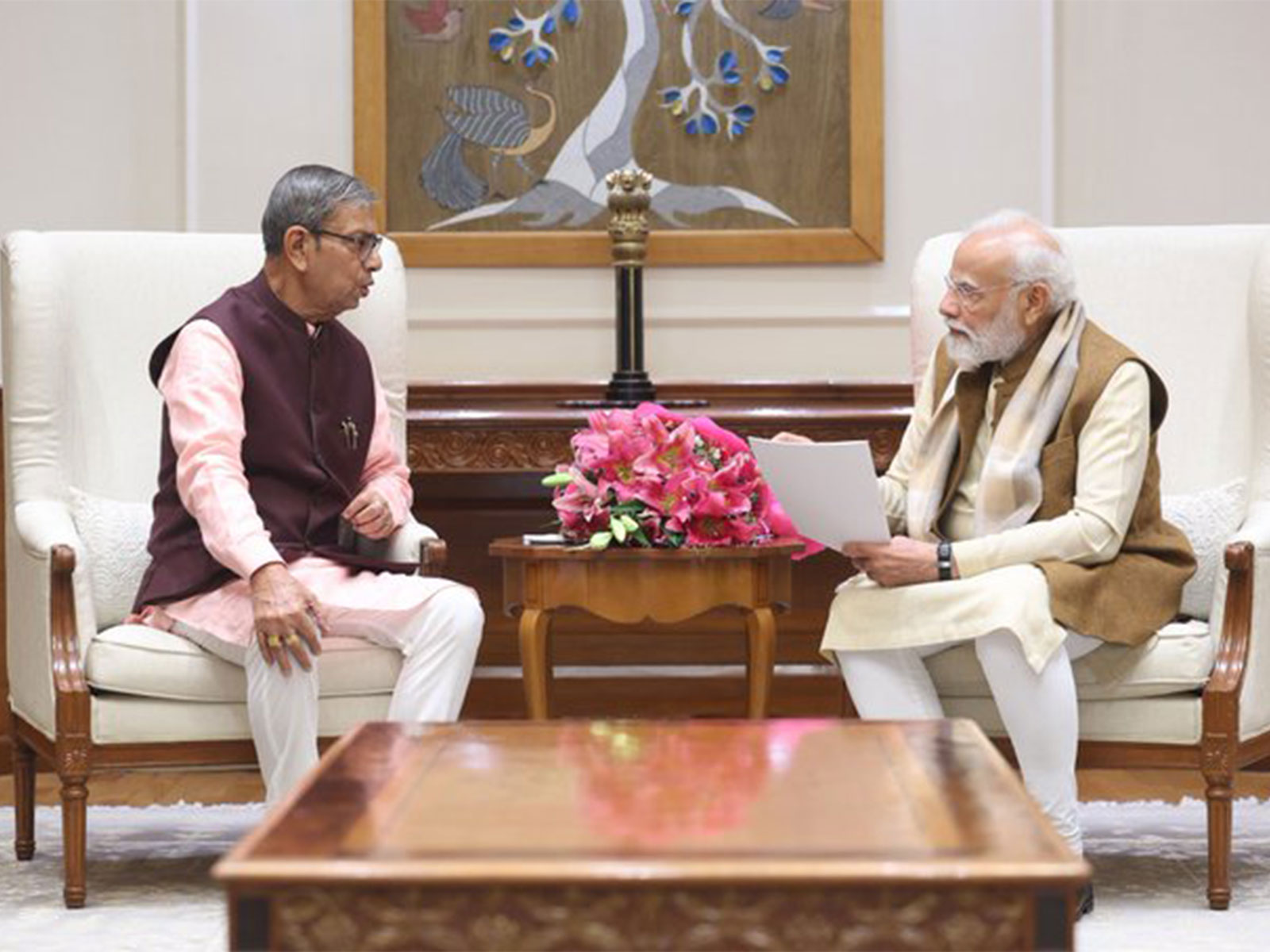 Haryana Governor Ashim Kumar Ghosh meets PM Modi in Delhi  (Photo/X/@PMOIndia)