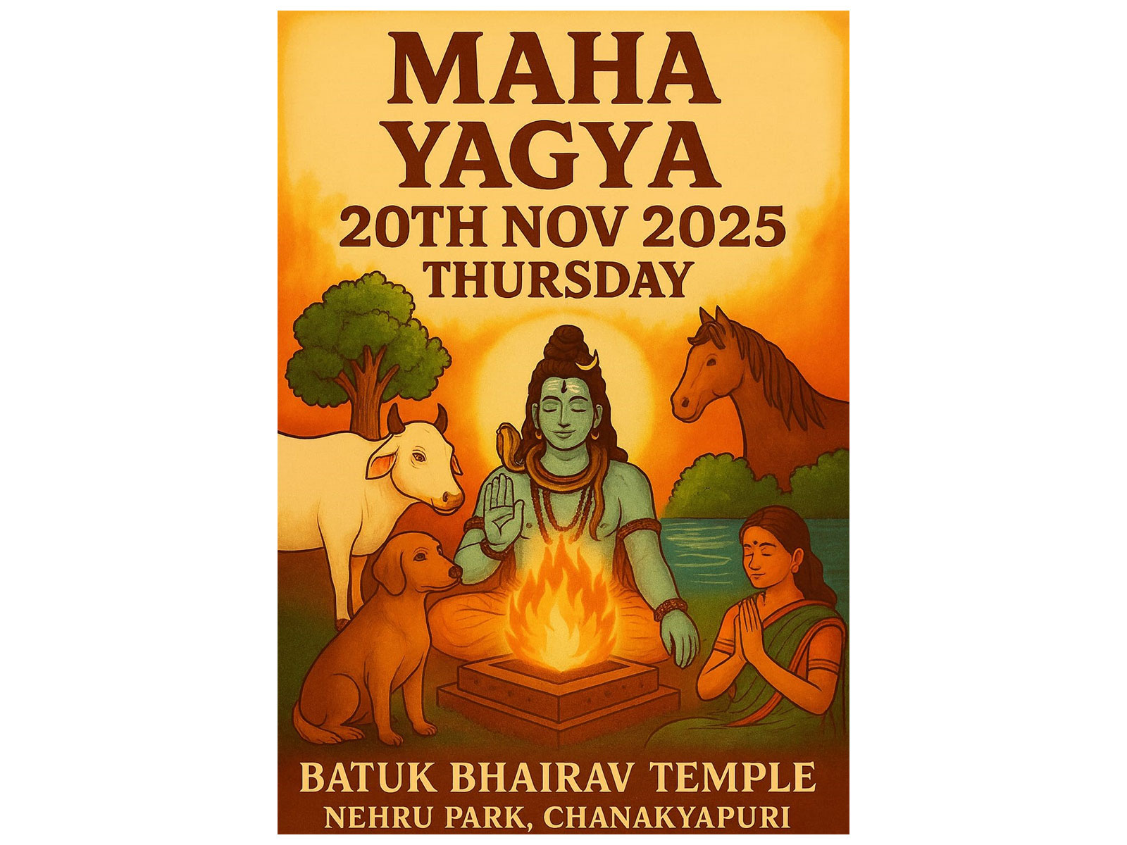 Maha Yagya for peace, compassion & protection of all living beings