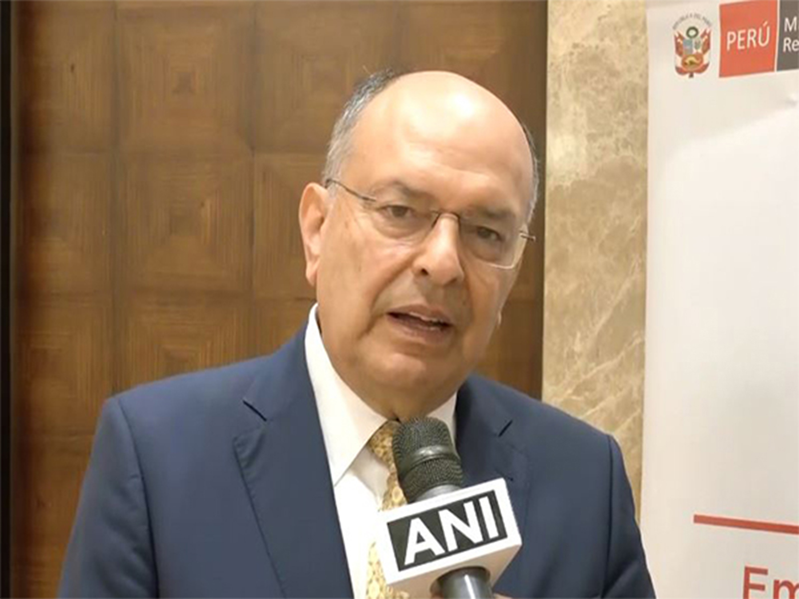 Peru Ambassador Javier Manuel Paulinich Velarde (File Photo/ANI)