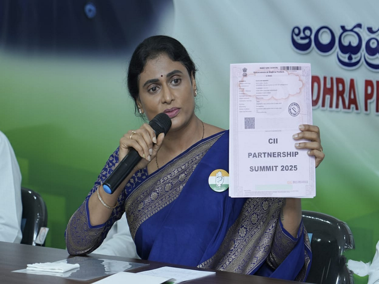 Andhra Pradesh Congress Committee President, Y S Sharmila Reddy (Photo/release)
