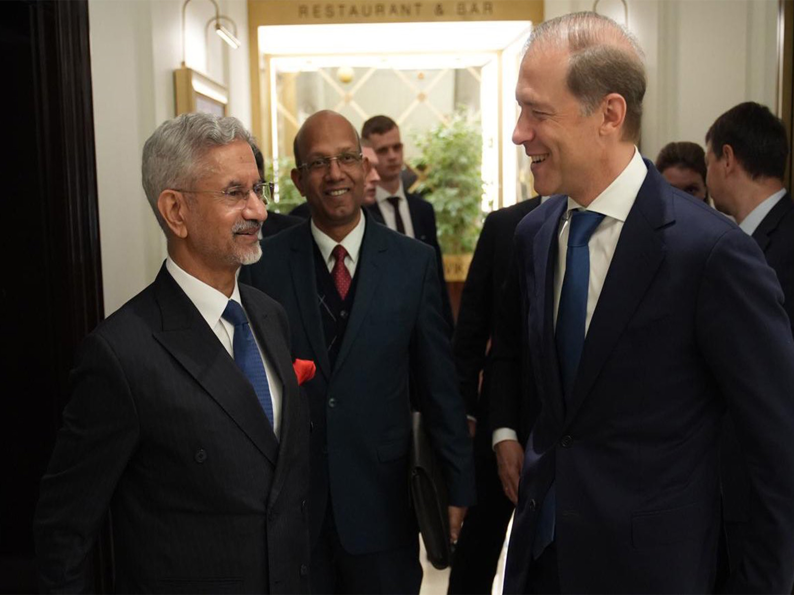 EAM Jaishankar with First DPM Denis Manturov (Photo/X@DrSJaishankar)