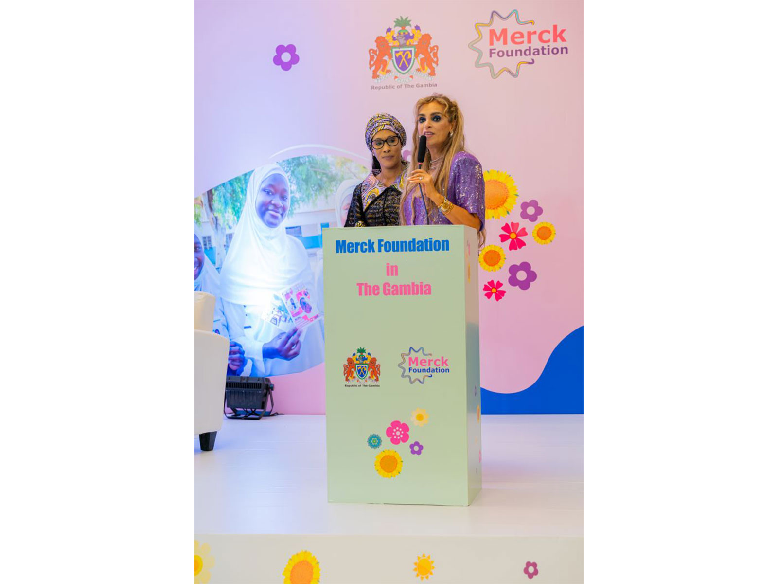 Merck Foundation CEO with The Gambia First Lady at the Merck Foundation Africa Asia Luminary 2025 held in Banjul, Gambia