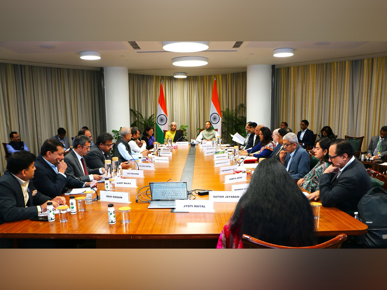 Union Minister Nirmala Sitharaman with stakeholders (Photo/X/NirmalaSitharaman)