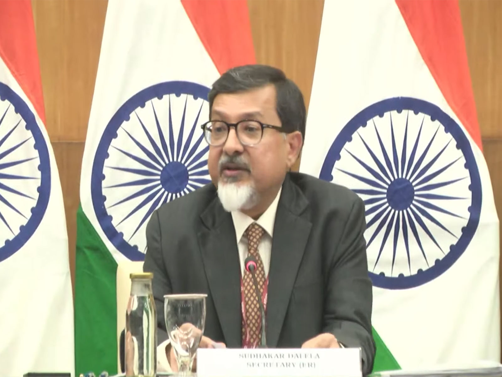 Secretary (ER) of the Ministry of External Affairs, Sudhakar Dalela (Photo/ANI)