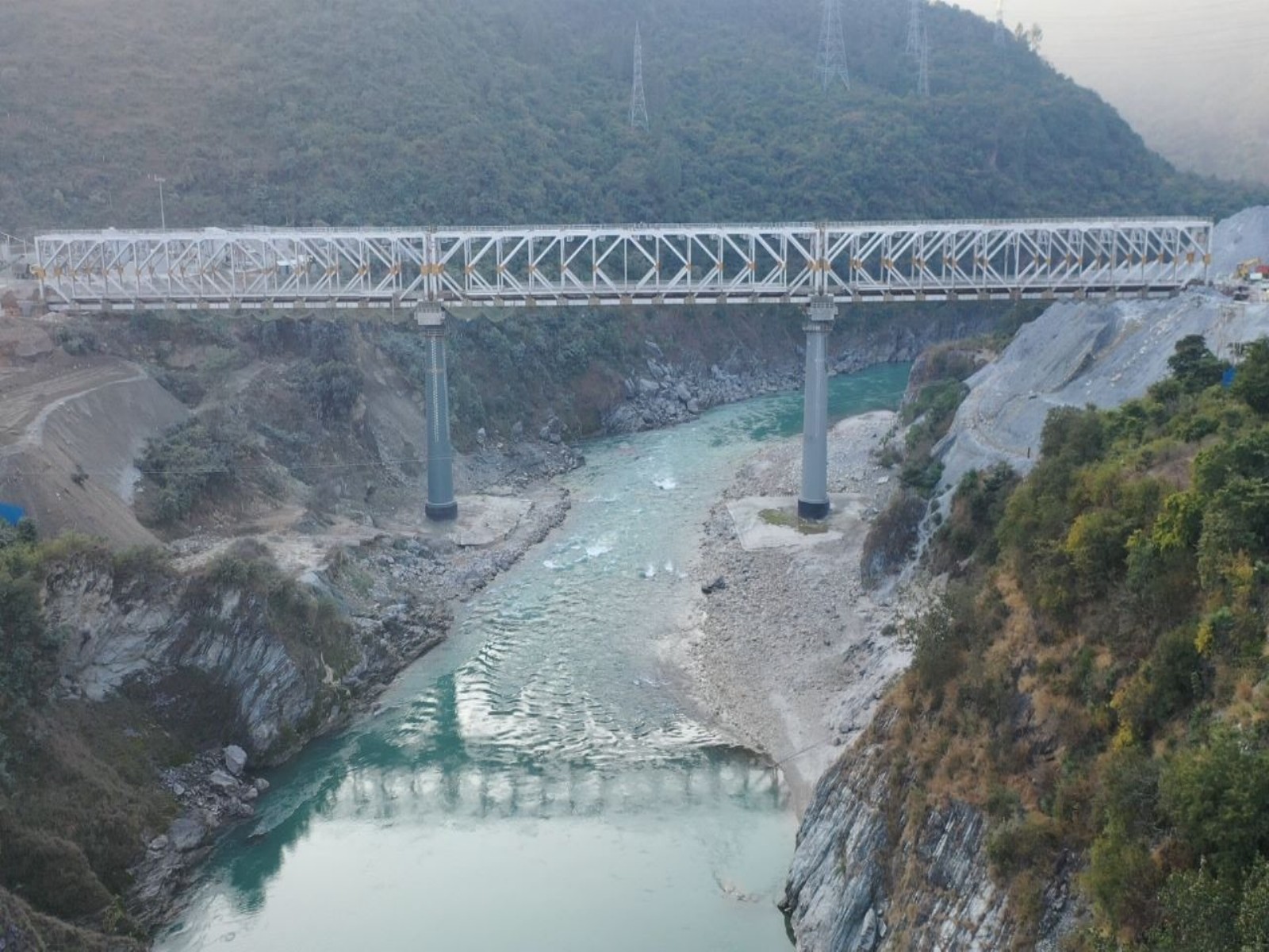 Rishikesh-Karnprayag New Broad Gauge Line in Uttarakhand. (Photo/X@RailMinIndia)