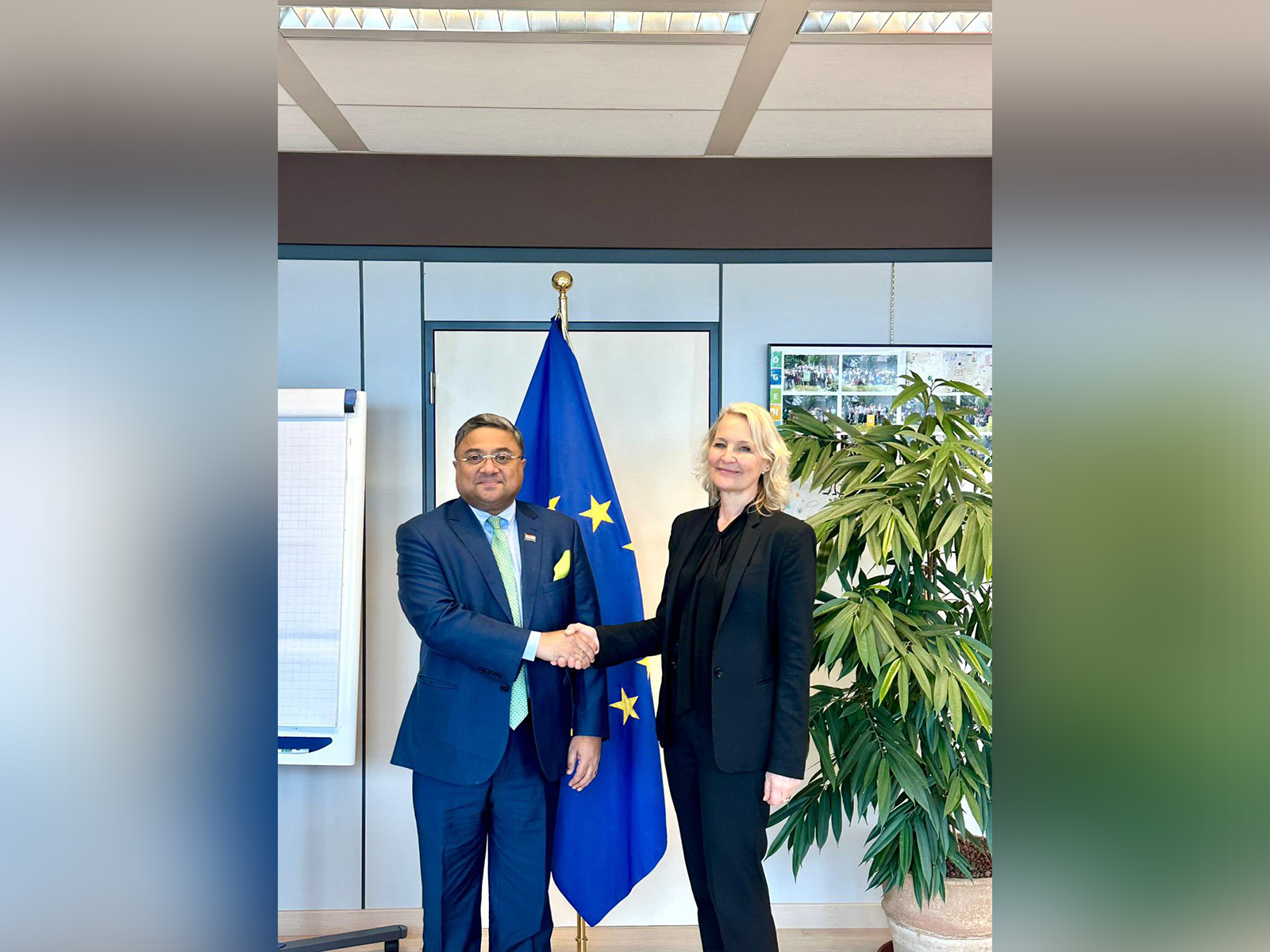  MEA Secretary (West) Sibi George met with Directorate-General for Energy, European Commission, Ditte Juul Jorgensen.( @MEAIndia)