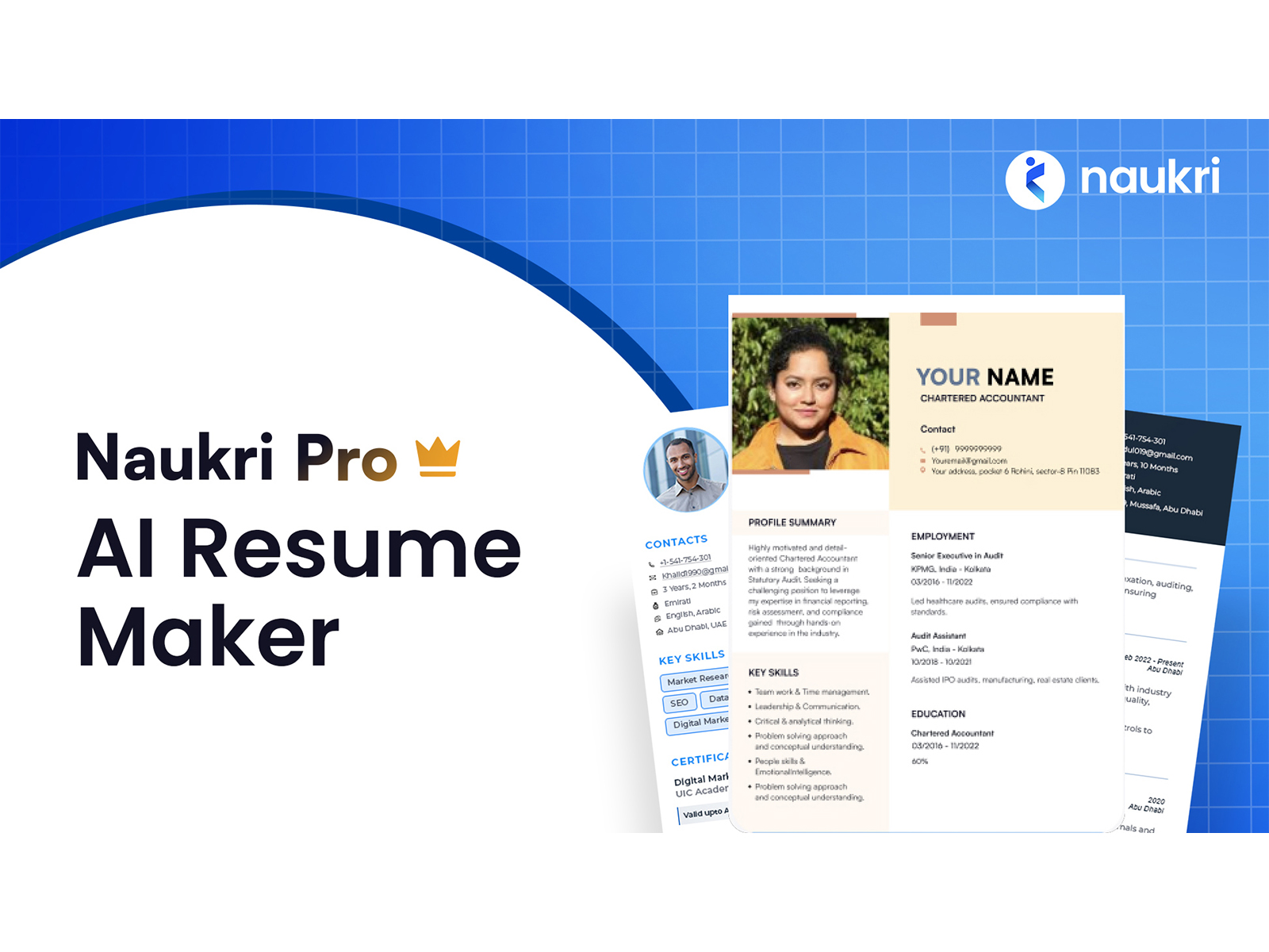 Naukri's Pro AI Resume Maker