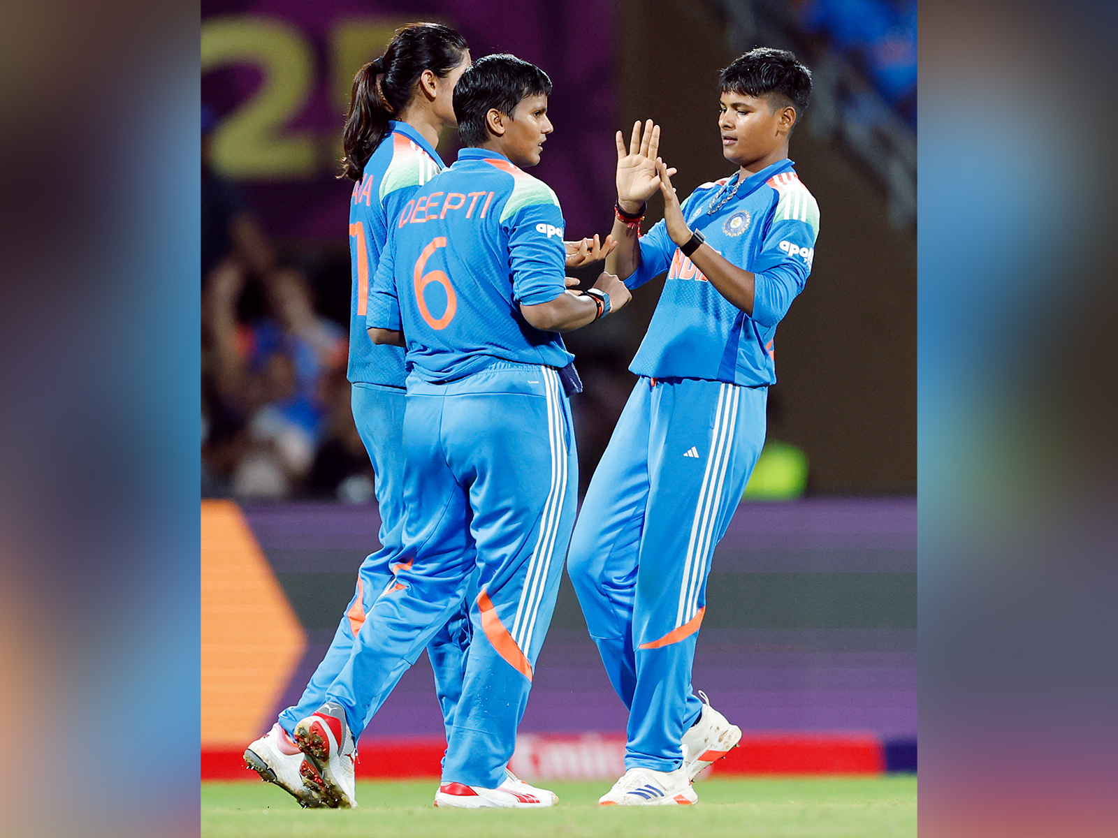 Deepti Sharma (centre). (Photo: ANI)