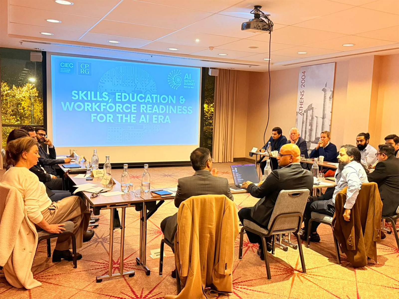 CPRG and the Center for Indo-European Cooperation (CIEC) hosted a pre-summit dialogue in Brussels ahead of the India-AI Impact Summit 2026 (Photo: X@CPRGIndia)