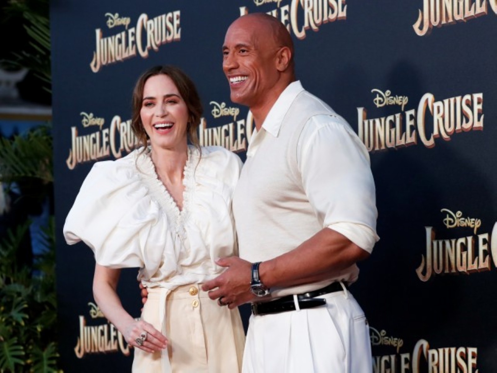 Dwayne Johnson and Emily Blunt (Image source: Reuters)