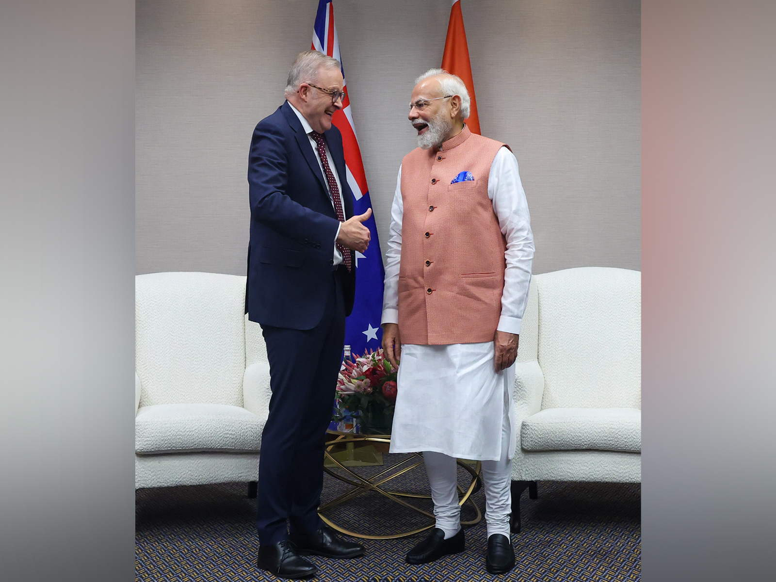 Prime Minister Narendra Modi with Australian PM Anthony Albanese (Photo: @narendramodi/X)