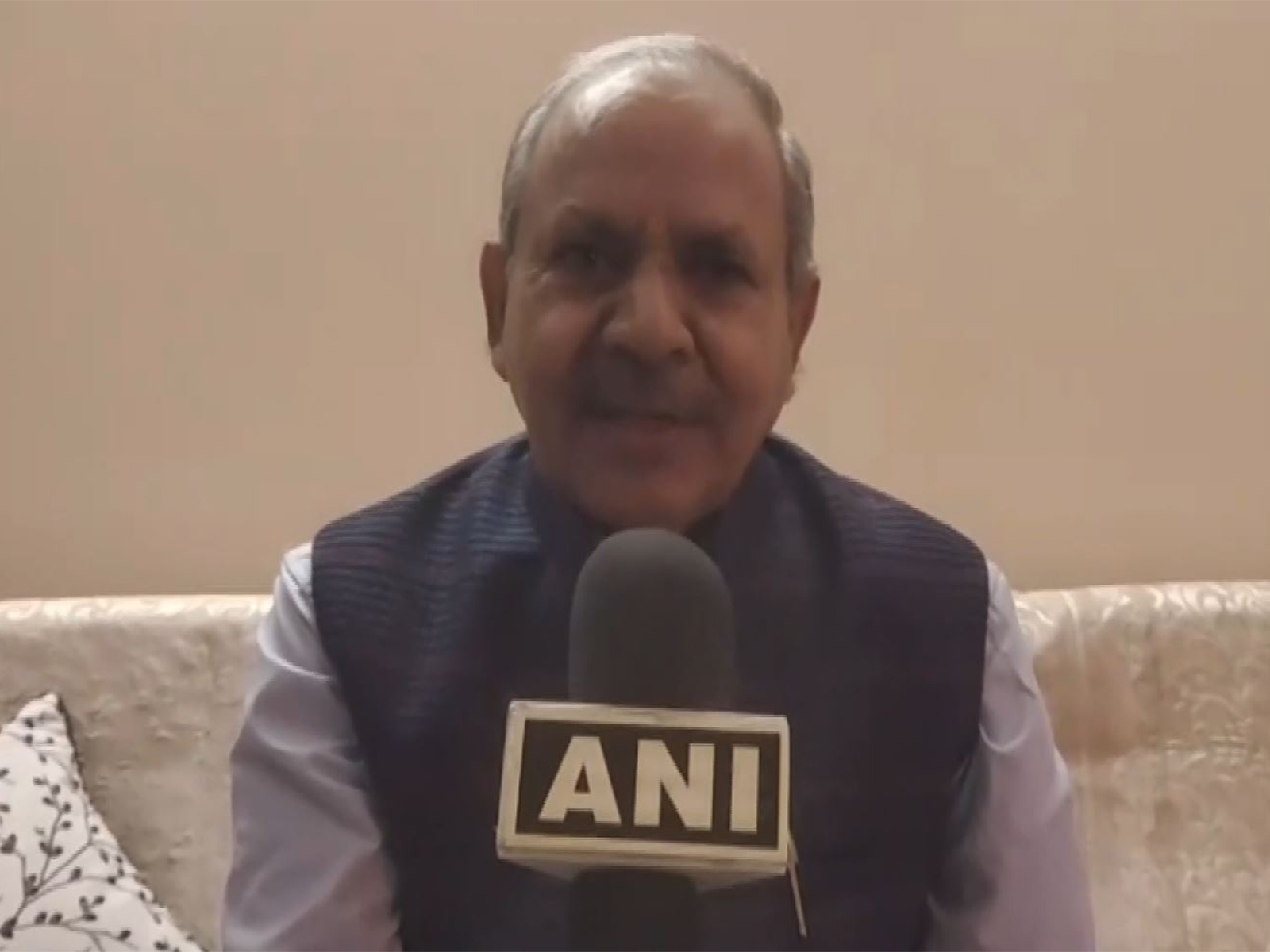 Girish Chandra Arya, All India Secretary of the Bharatiya Mazdoor Sangh (BMS) (Photo/ANI)