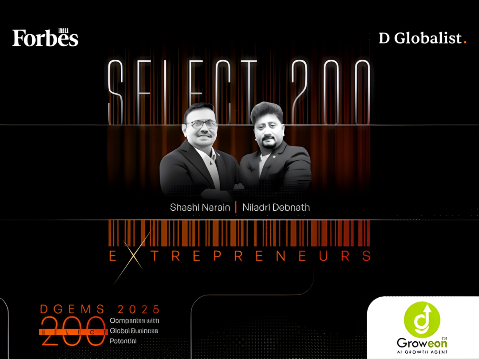Groweon Named one of India's First AI-Powered CRM, Earns Spot in Forbes India DGEMS 2025 'Select 200' for Global Business Potential