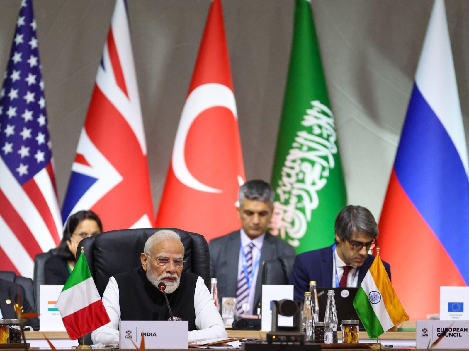 Prime Minister Narendra Modi during address at G20 Summit (Photo: @MEAIndia/X) 