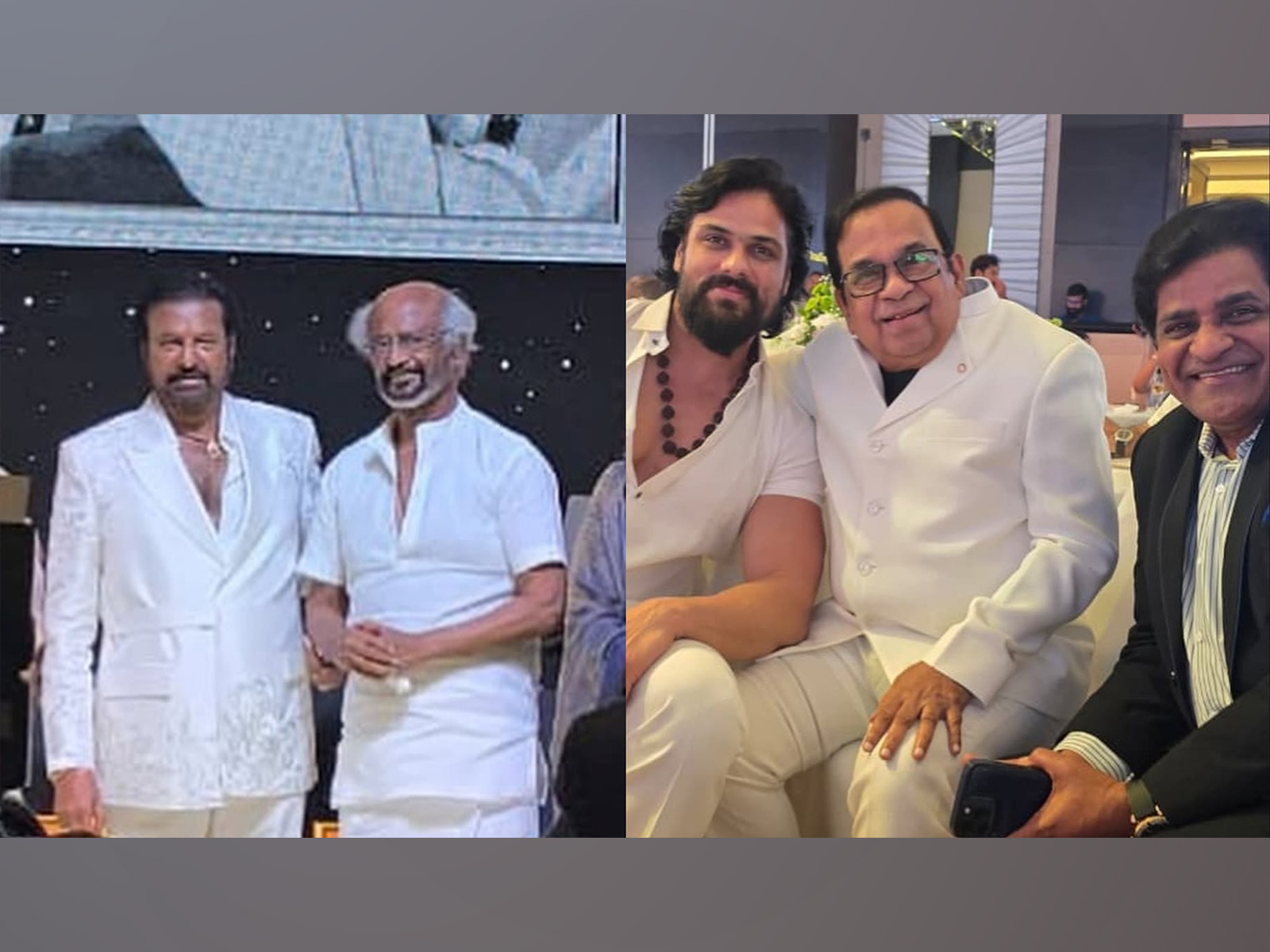 Rajinikanth celebrates Mohan Babu (Photo/Instagram@arpitranka)