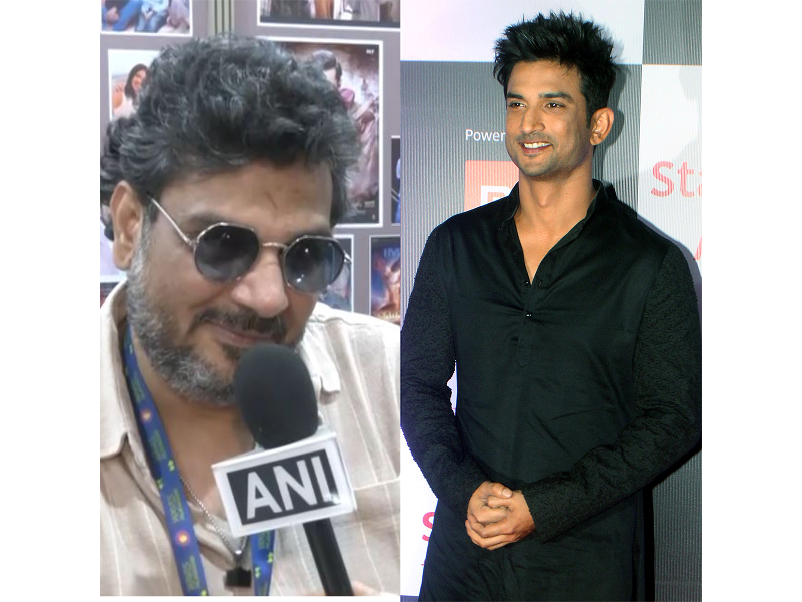 Mukesh Chhabra and Sushant Singh Rajput (Photo: ANI)