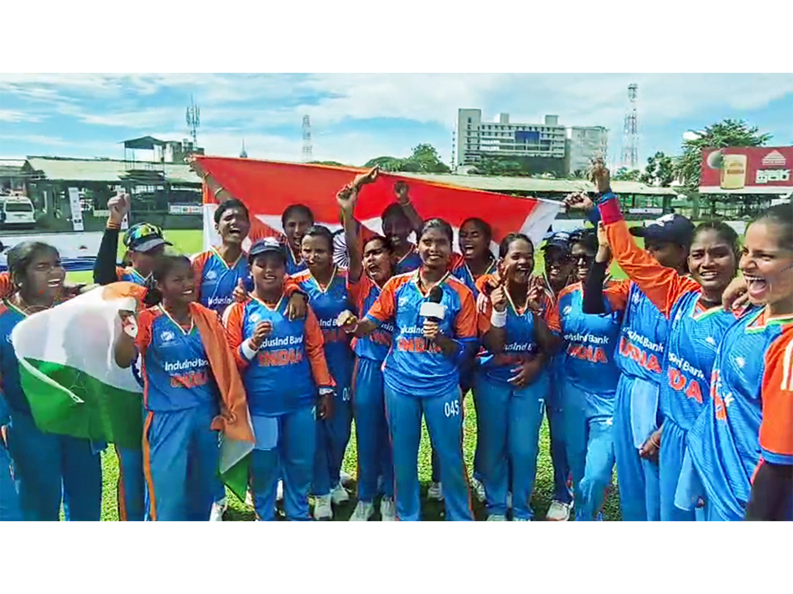 Indian blind women's team celebrating the World Cup win (Photo: ANI)