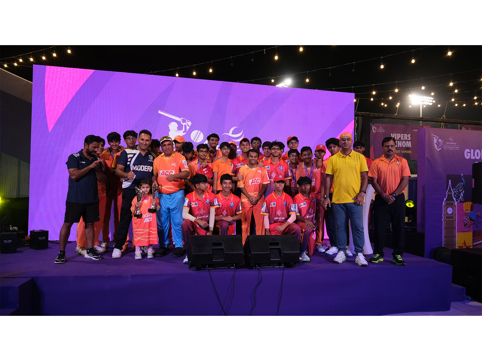 GEMS Modern Academy (Boys) after winning ILT20 Schools Cup 2025 (Image: ILT20 media)