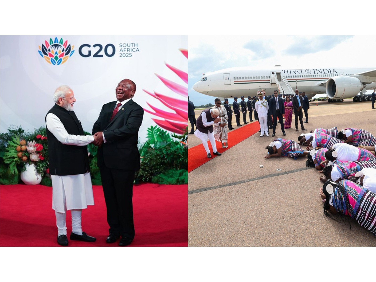 Snippets from PM Modi's visit to South Africa for the G20 Summit. (Photo: X/@narendramodi)