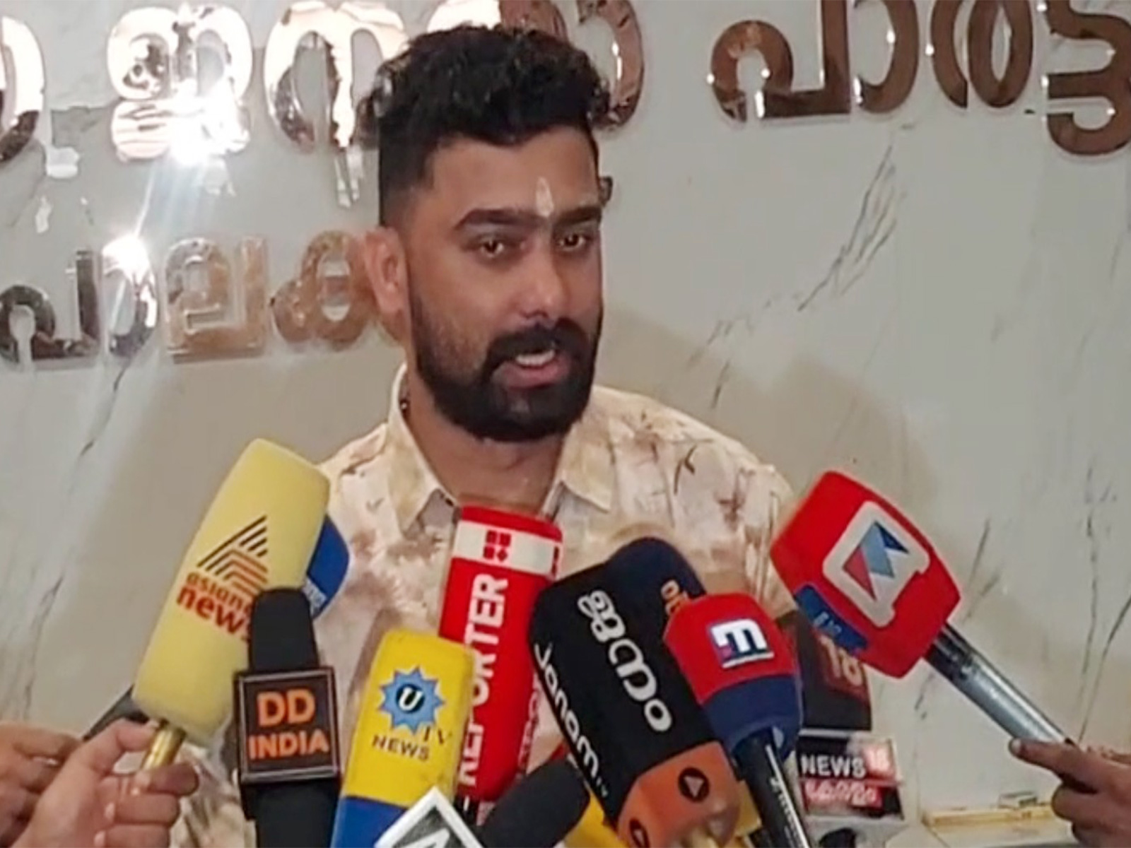 BJP Palakkad District President Prasanth Sivan (Photo/ANI)