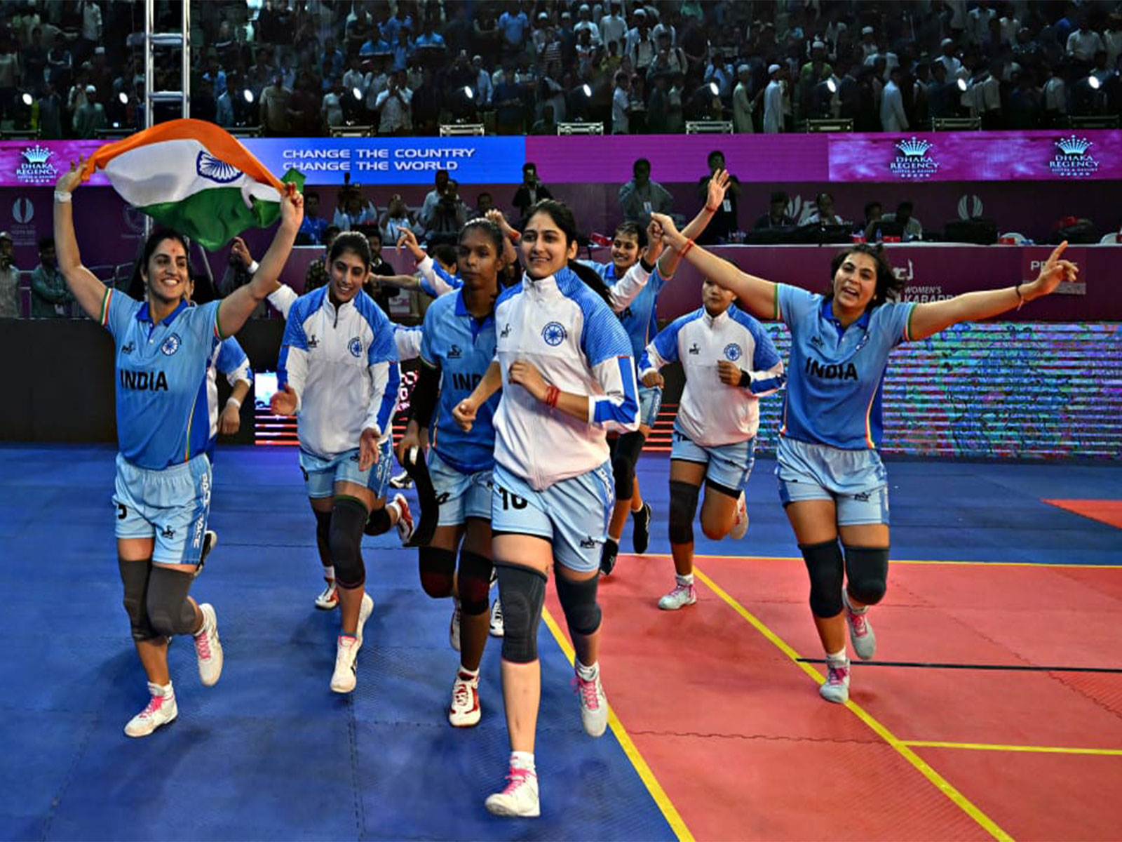 Victorious Indian women's kabaddi team (Photo: PKL)