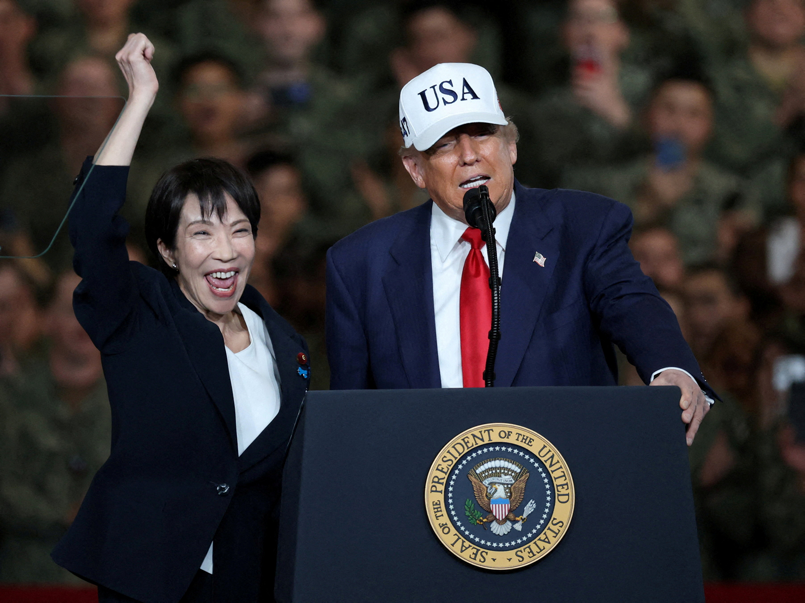 US President Donald Trump and Japanese PM Sanae Takaichi (File Photo/Reuters)
