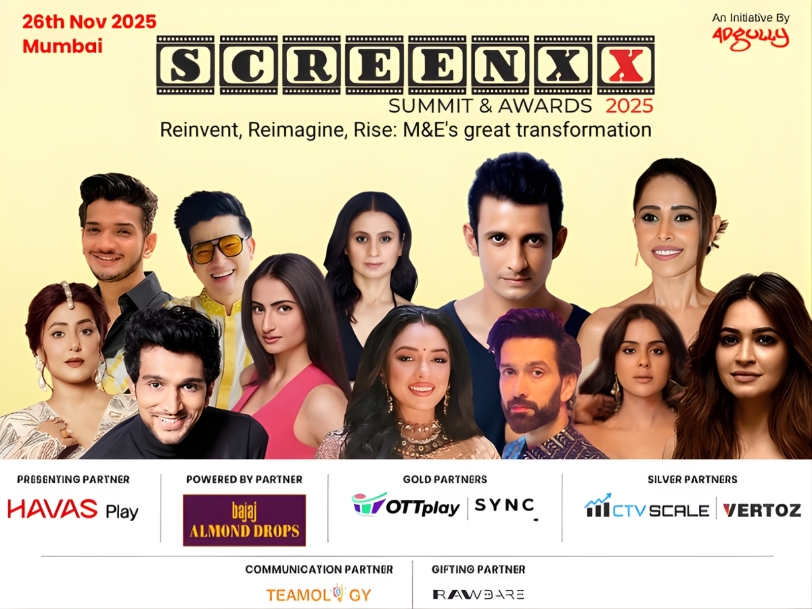SCREENXX Summit and Awards 2025 Set to Bring Together India's Biggest Changemakers in Media and Entertainment