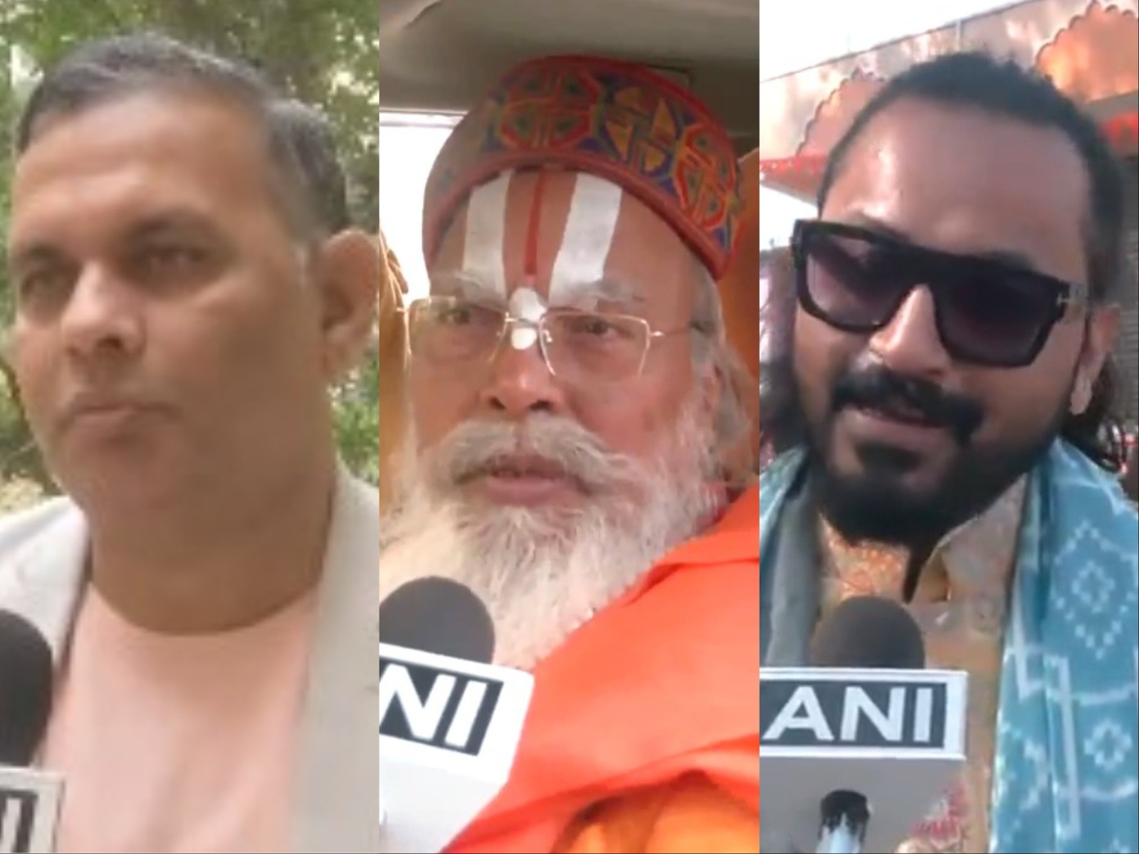 Spiritual leaders praises Ayodhya's Ram Temple 'Dwajarohan' ceremony. (Photo/ANI)
