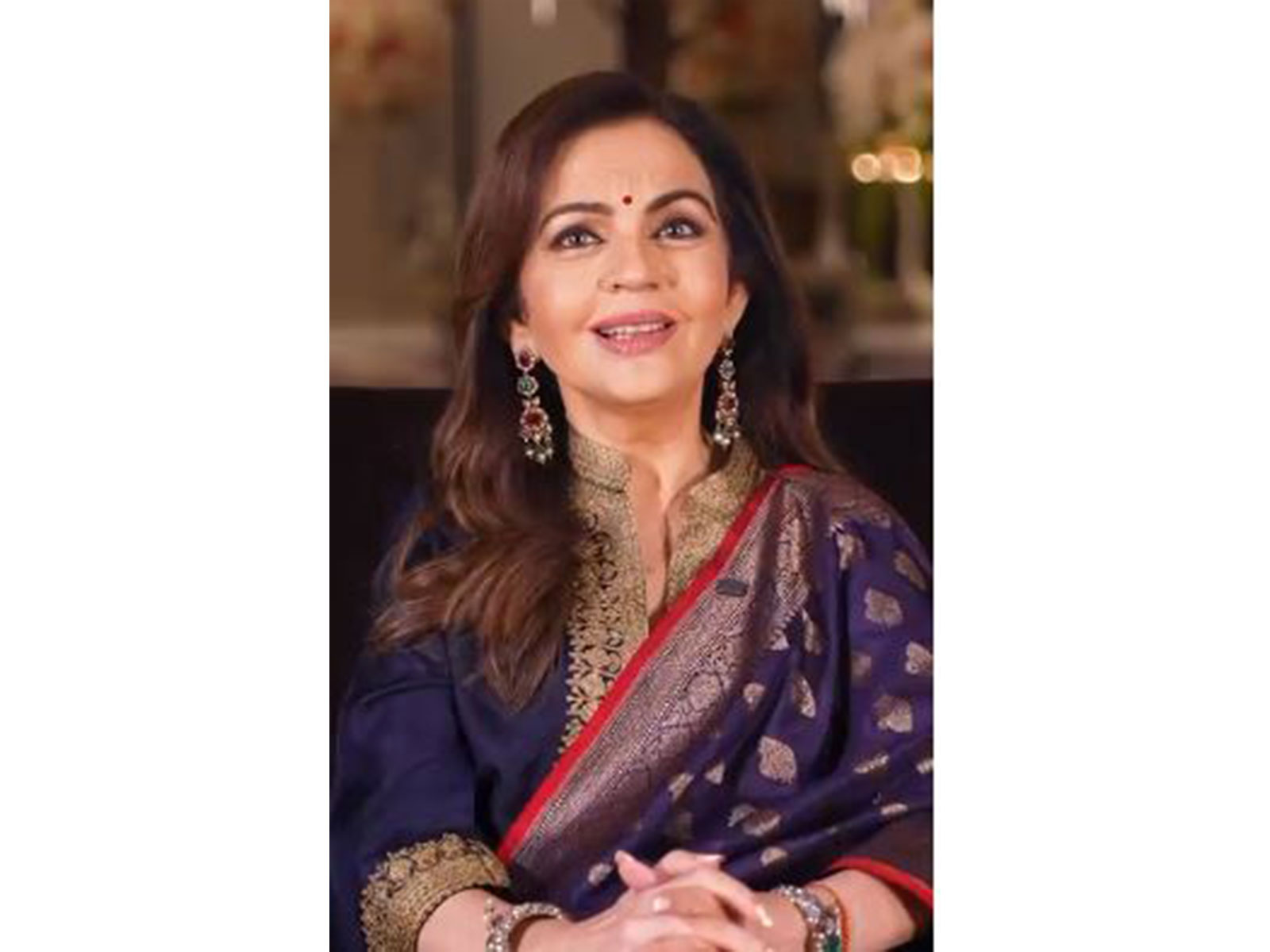 Nita Ambani, the founder-chairperson of Reliance Foundation. (Photo: Reliance Foundation)