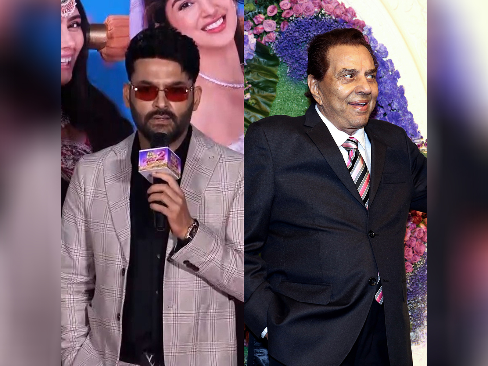 Kapil Sharma ,  legendary star Dharmendra (Image source/ANI)