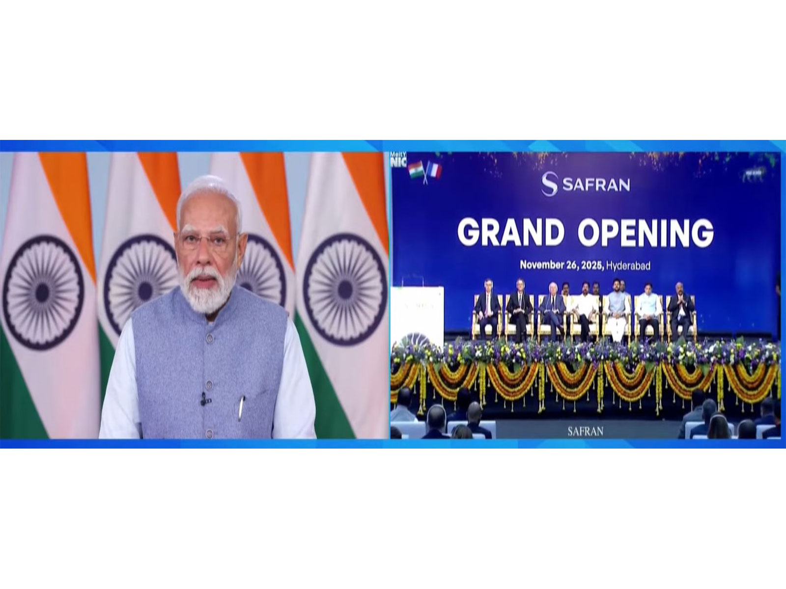 PM Modi inaugurates India's first global MRO facility (Photo/DD News)