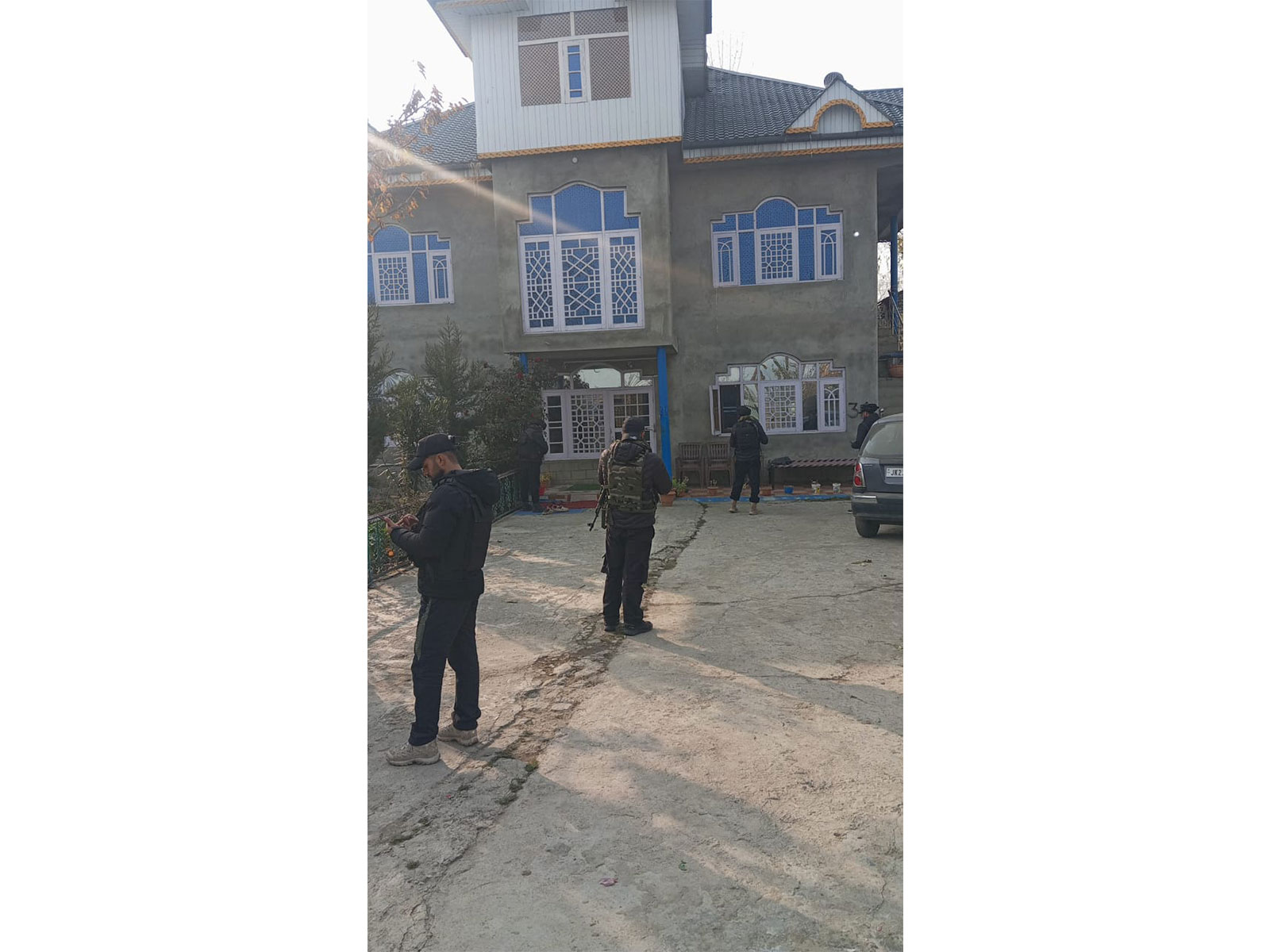 Raid in Shopian district, Jammu and Kashmir (Photo/ANI)