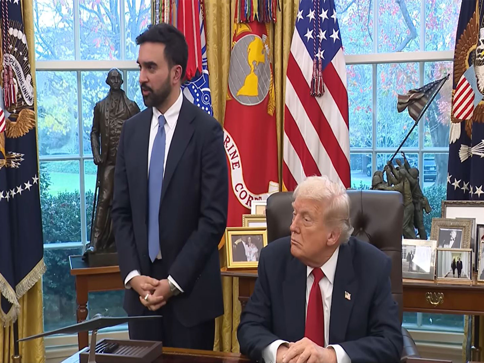US President Donald Trump and NYC Mayor-elect Zohran Mamdani during their meeting at the White House. (Image Source: The White House/YouTube)