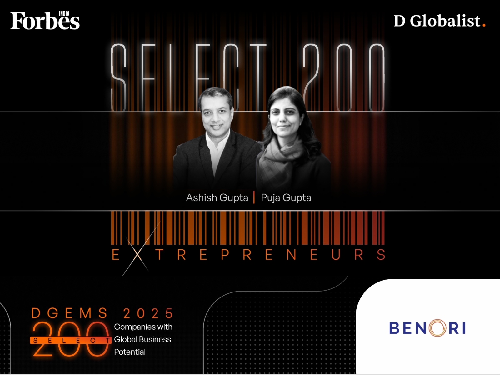 Benori Recognised in Forbes India DGEMS 2025 Select 200