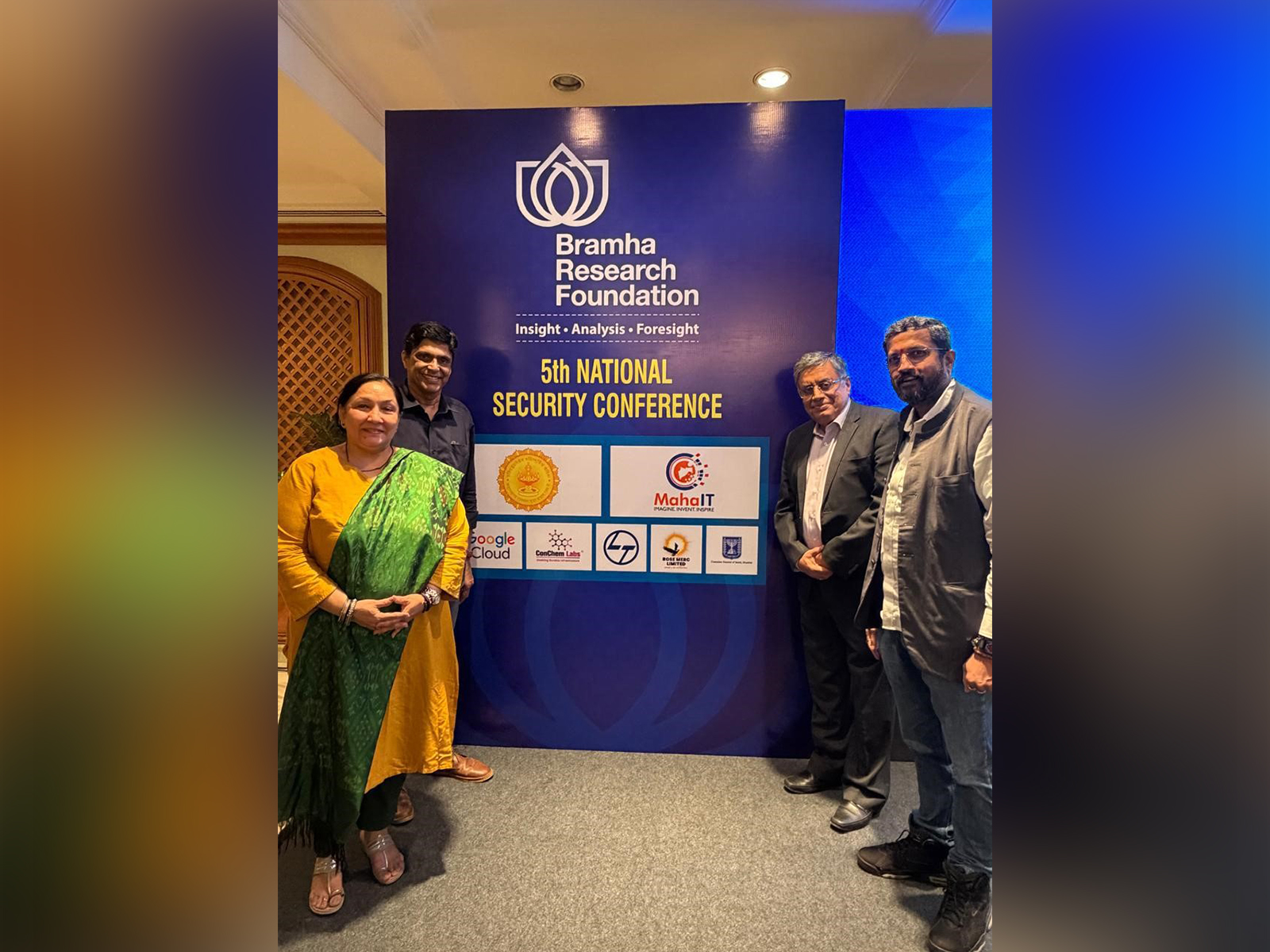 L to R: Mrs. Shweta Parulkar (Gen Secy BJP), Mr Vivek Parulkar (ED, Rose Merc Ltd), Mr Vijay Paradkar (ex VP & CFO M&A, Mahindra & Mahindra), Mr Purvesh Shelatkar (ED, Rose Merc Ltd)