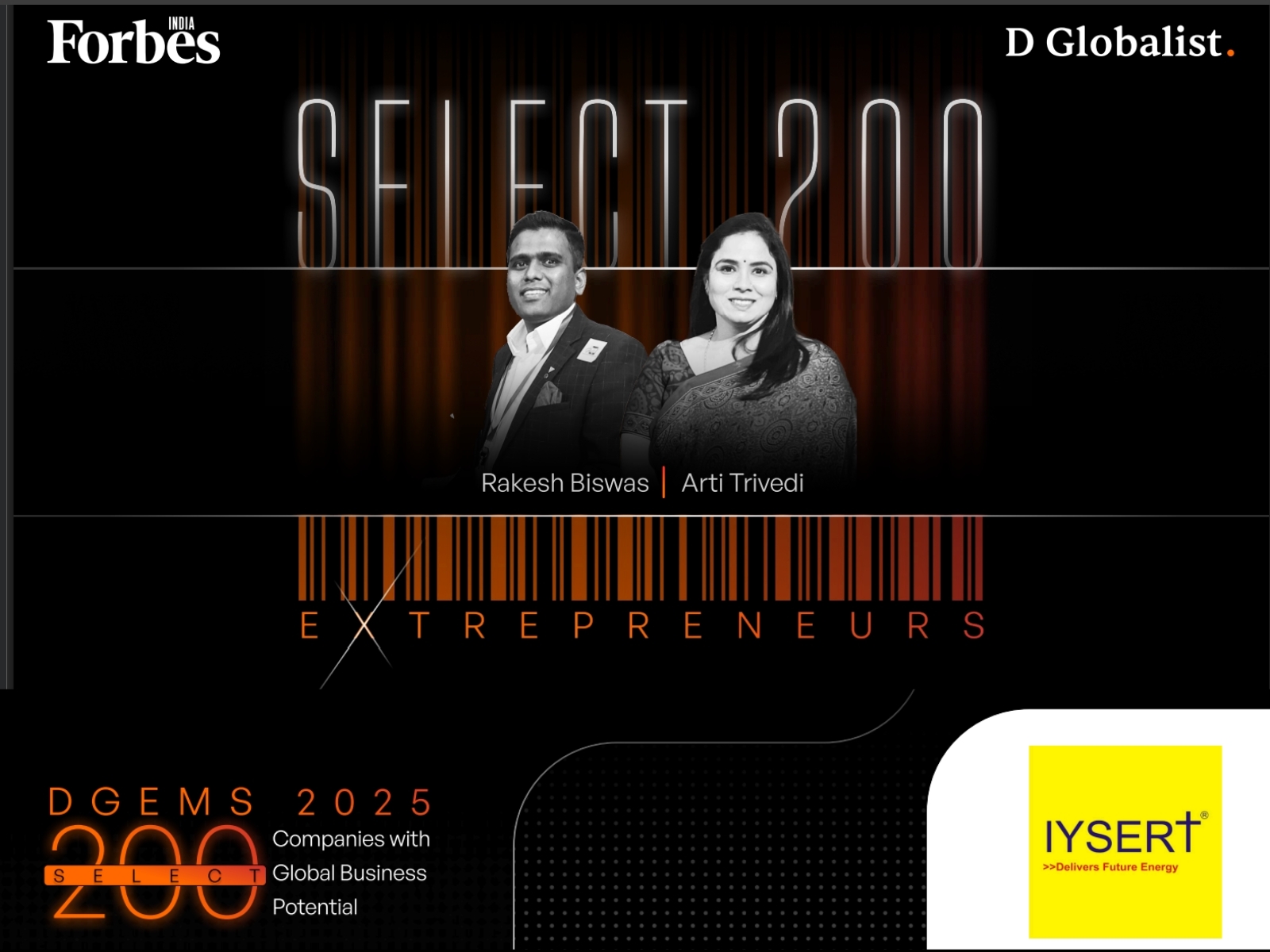 IYSERT Energy Research Recognised in Forbes India DGEMS 2025 Select 200