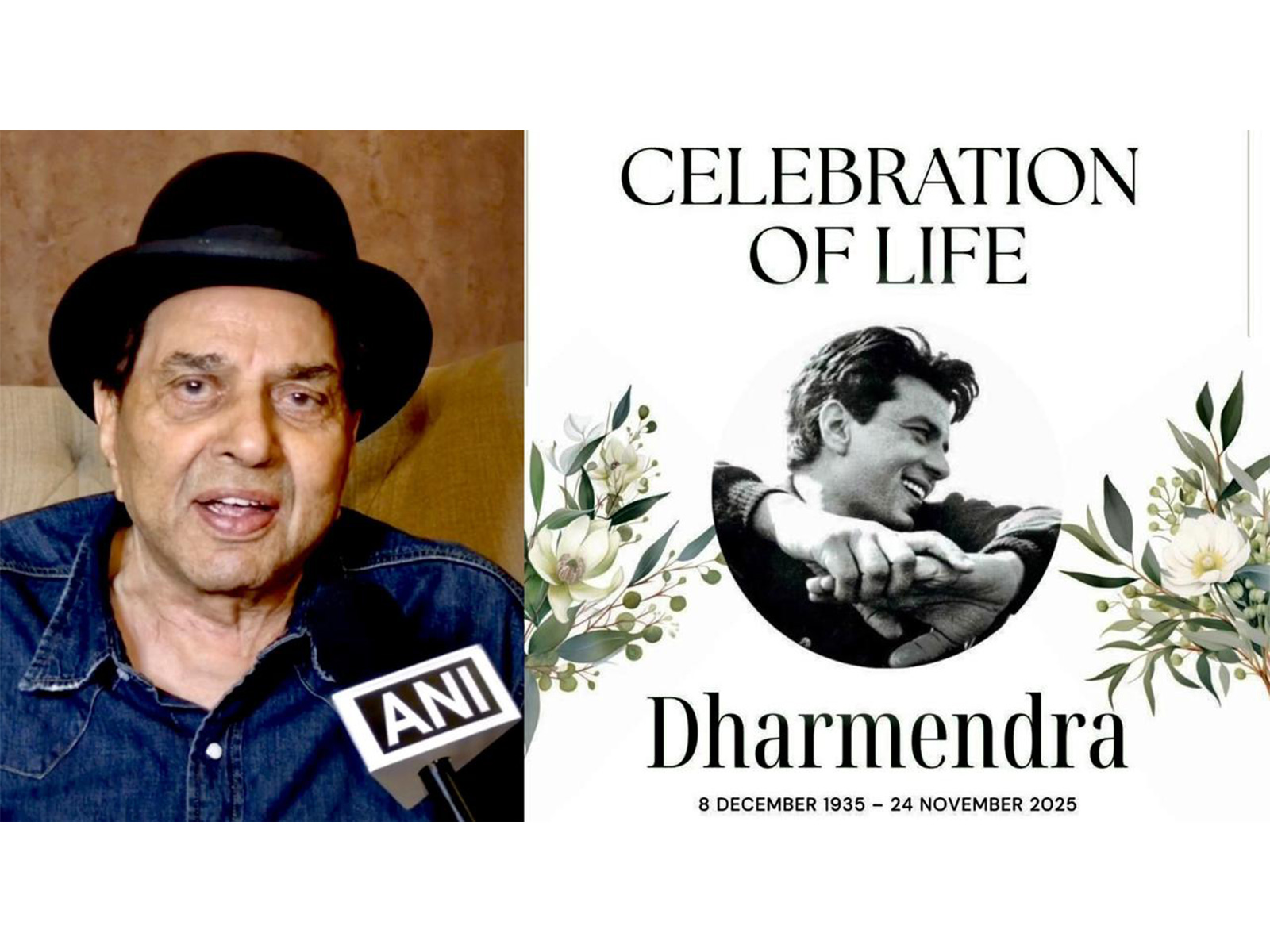 Late actor Dharmendra, 'Celebration of Life' prayer meet   (Image source/ANI, Deol's team)