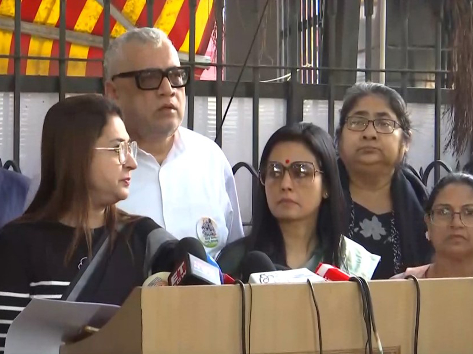 Trinamool Congress delegation ater meeting CEC Gynaesh Kumar (Photo/ANI)