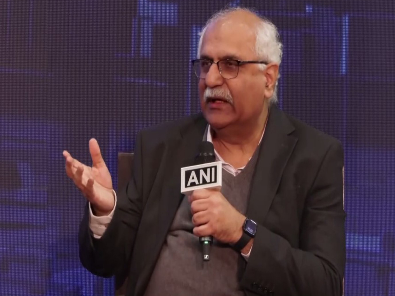 Larsen & Toubro (L&T) Senior Vice President and Defence head Arun T Ramchandani  at ANI's National Security Summit (Photo/ANI)