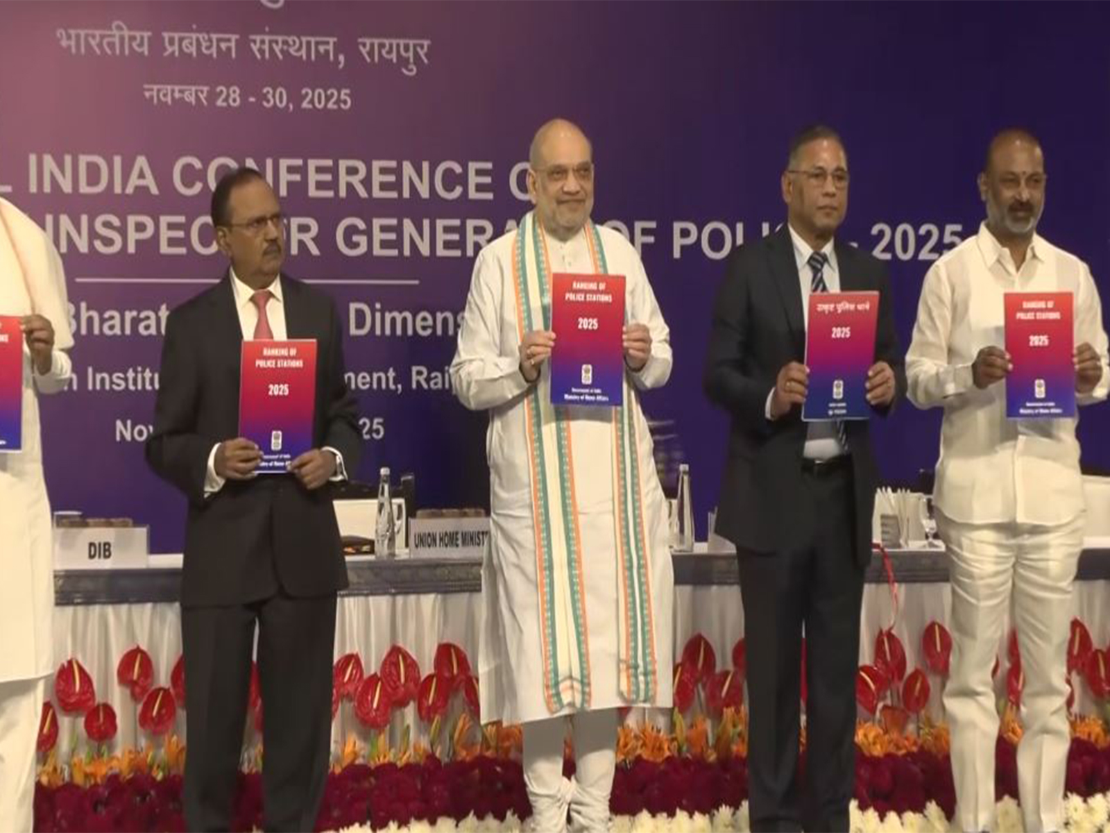 Union Home Minister Amit Shah attends all-India conference of DGPs, IGs in Raipur (Photo/ANI)