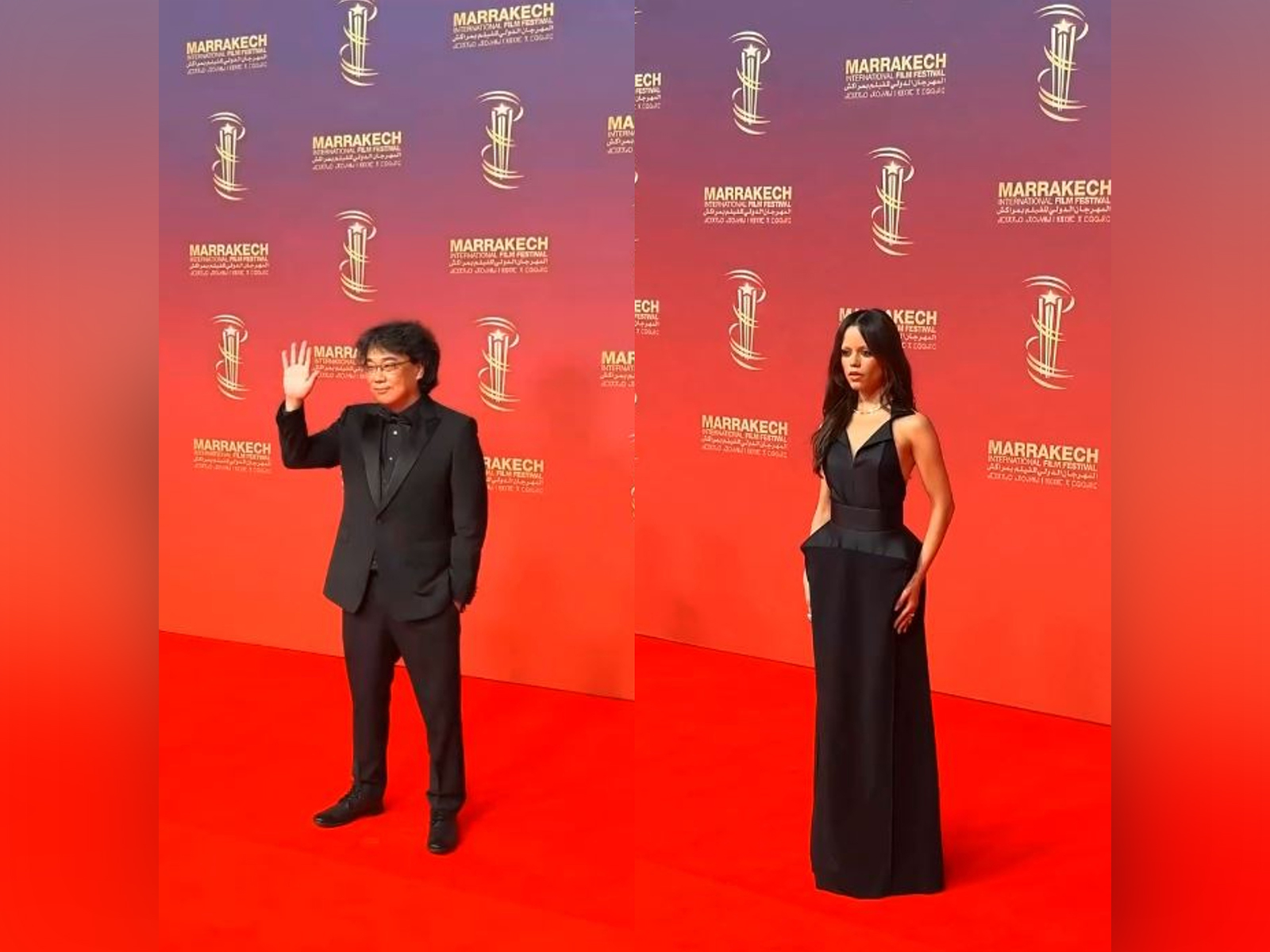 Bong Joon Ho and Jenna Ortega (Photo: Instagram/@marrakechfilmfestival)